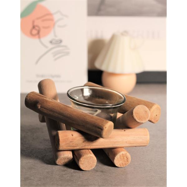 キャンドルホルダー 木製 アンティーク 北欧 おしゃれ 可愛い かわいい 小物入れ 雑貨 インテリア...