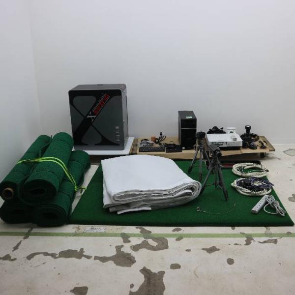 ゴルフシミュレーター Xswing 1345 GPRO 2018年 golf スイング解析 練習｜中...