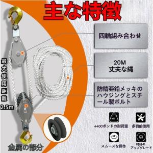 ロープホイスト 作業荷重ブロック 500kg ...の詳細画像3
