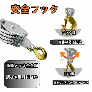 ロープホイスト 作業荷重ブロック 500kg ...の詳細画像4