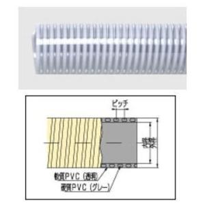 クリスタルホースF-3型【φ75×20ｍ】吸排水用サクションホース 法人様限定｜ensin