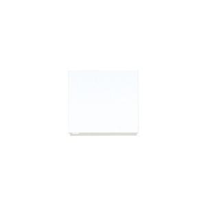 薄型吊戸棚W500×D310×H410高級感溢れるスノーホワイト鏡面扉 右吊元仕様【東京圏限定】KL...