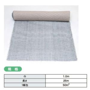 2本入生分解性ロンケットエース 幅1ｍ×25ｍ巻【盛土用植生シート】環境品