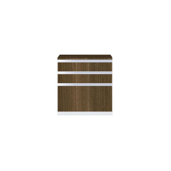 フロアユニットW80×D45×H87.4cm 3段引出し【エリア内会社入れ限定】プレミアムカラー S...