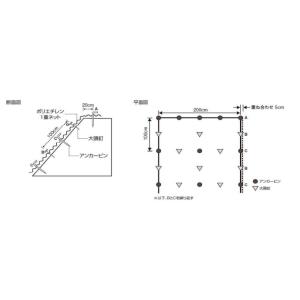 吹付用RTネット幅2m×100m【目合12×1...の詳細画像2