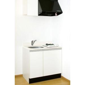 薄型キッチンW900×D550×H850 人工大理石天板 ガス1口加熱器具付【東京圏限定】SCMS-...