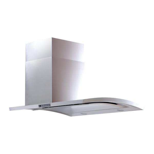 アーチ型サイドフードW900×D750×総H500〜850mm【シロッコファン】左右有 WRS-S9...