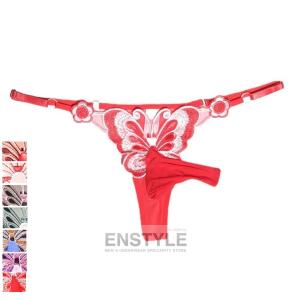 Tバック メンズ レース ゾウさん 3Dポーチ フリー 男性下着