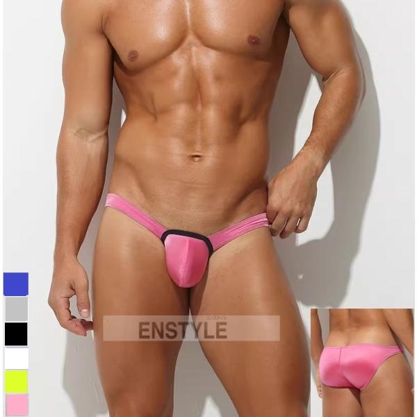 メンズビキニブリーフ フロントアピール モッコリ ストレッチ 水着素材 メンズ下着 セクシーインナー...