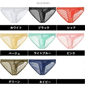 メンズビキニ ゾウさんビキニ 網目模様レース ...の詳細画像1