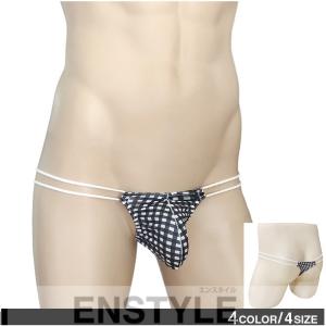 Tバック メンズ チェック柄 男性下着 enstyle エンスタイル nk-b614