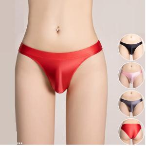 ビキニブリーフ メンズ 光沢サテン風 ハイカット...の商品画像