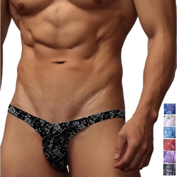 メンズビキニ 花柄 上向き スーパーストレッチ メンズインナーセクシーインナー enstyle um...