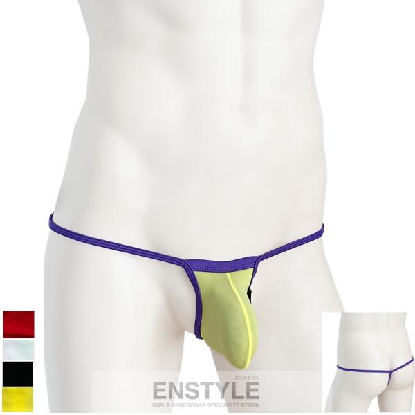 メンズTバック スーパーストレッチ ツートンカラー Gストリング セクシーインナー メンズインナー ...
