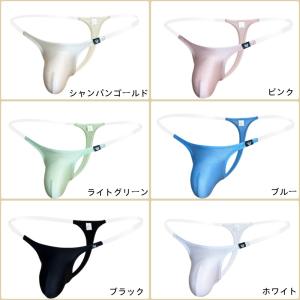 Tバック メンズ 紐透明ゴム もっこりタイプ ...の詳細画像1
