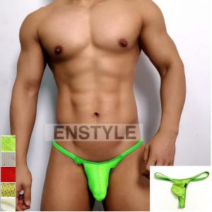 Tバック 男性 フロント2重 モッコリ メッシュ素材 メンズインナー