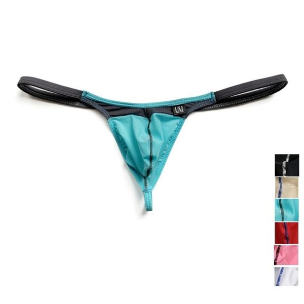 Tバック ストリング ストレッチ素材 配色 セクシーインナー 男性下着 メンズインナー エンスタイル...