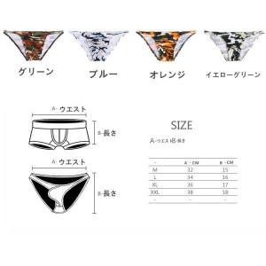 ビキニ メンズ モダール素材 配色 迷彩柄 メ...の詳細画像1