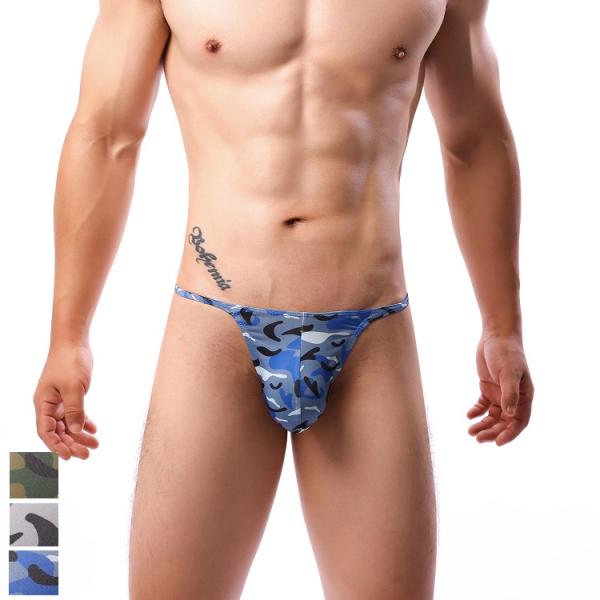 メンズTバック 迷彩柄 フロント大き目 男性下着 セクシー下着 enstyle エンスタイル vs1...