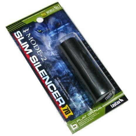 スリムサイレンサー 70 [14mm 逆ネジ対応] サバイバルゲーム ハンドガンに最適 MODE-2...