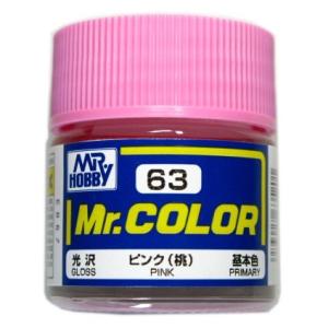 Mr.カラー （63） ピンク (桃) 基本色　光沢 [油性塗料]　GSIクレオス