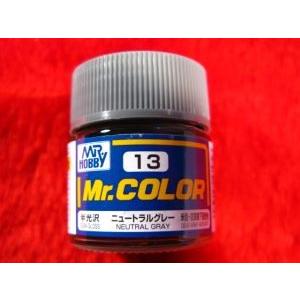 Mr.カラー （13） ニュートラルグレー 米陸・空軍機下面色他 半光沢 [油性塗料]　GSIクレオ...