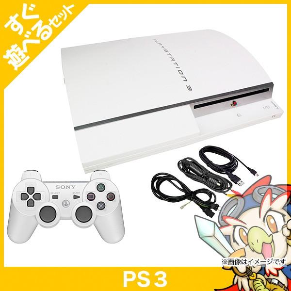 PS3 プレステ3 PLAYSTATION 3 80GB セラミックホワイト SONY ゲーム機 中...