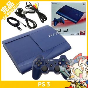 PS3 プレステ3 本体 中古 付属品完備 250GB アズライト・ブルー プレイステーション３ 完品｜entameoukoku