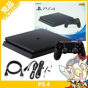 PS4 ジェット・ブラック 500GB (CUH-2100AB01) 本体 完品 PlayStation4 SONY ソニー 中古｜entameoukoku