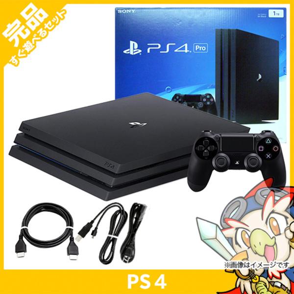PS4 Pro ジェット・ブラック 1TB (CUH-7000BB01) 本体 完品 PlaySta...