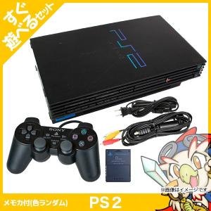 PS2 プレステ2 純正メモリーカード付 SCPH-10000 本体 すぐ遊べるセット【中古】｜entameoukoku