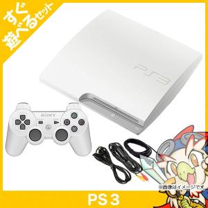 PS3 クラシック・ホワイト 160GB PlayStation 3 CECH-2500ALW すぐ遊べるセット 中古｜entameoukoku
