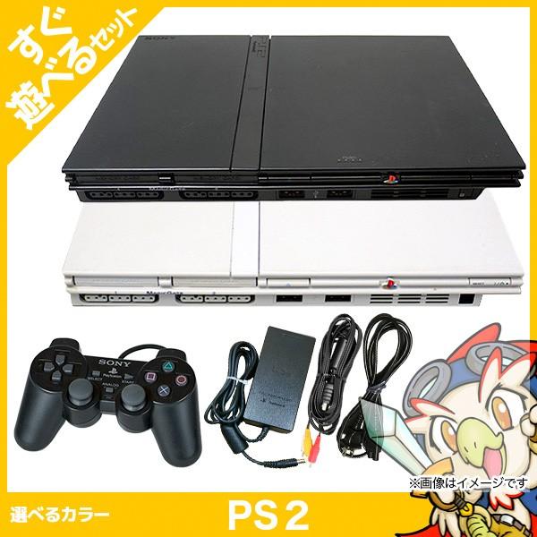 PS2 本体 中古 純正 コントローラー 1個付 すぐ遊べるセット プレステ2 SCPH 70000...