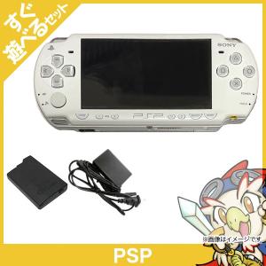 PSP 2000 セラミック・ホワイト (PSP-2000CW) 本体 すぐ遊べるセット PlayStationPortable SONY ソニー 中古｜entameoukoku