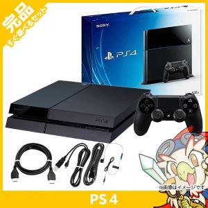 PS4 プレステ4 プレイステーション4 ジェット・ブラック 500GB (CUH-1100AB01) 本体 完品 外箱付 PlayStation4 SONY ソニー 中古