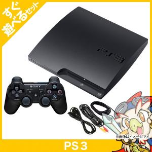 PS3 プレステ3 PlayStation3 プレイステーション3 本体 CECH-2500A チャコール・ブラック SONY ゲーム機 中古 すぐ遊べるセット｜entameoukoku