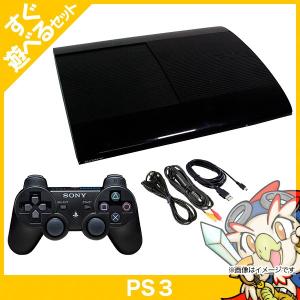 PS3 プレステ3 プレイステーション3 チャコール・ブラック 500GB CECH-4200C すぐ遊べるセット SONY ソニー 中古｜entameoukoku