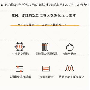 電熱ベスト 日本製 バッテリー 速暖 9箇所発...の詳細画像3