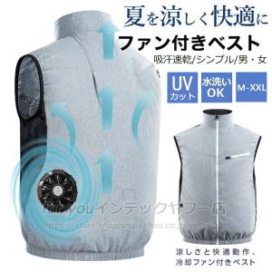 即納 空調ベスト フルセット 20000mAhバッテリー付き 空調作業服 冷却