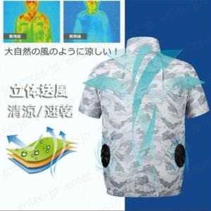 当日発送 空調ウェアベスト 半袖迷彩 空調作業...の詳細画像2
