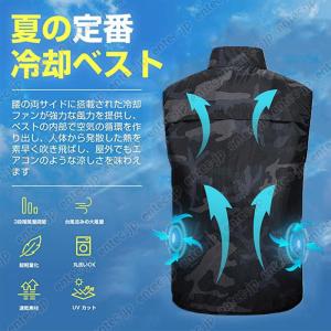 即納 空調ベスト 最強 冷却服 空調作業服20...の詳細画像3