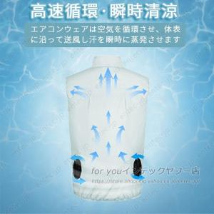 即納 空調ベスト 最強 冷却服 空調作業服20...の詳細画像5