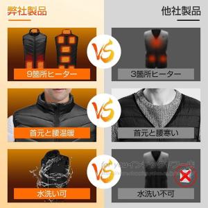 即納 電熱ベスト20000mAhバッテリー付き...の詳細画像4