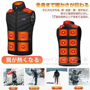 電熱ベスト 20000mAhバッテリー 202...の詳細画像1