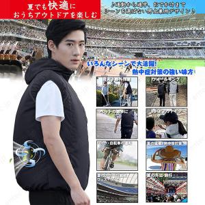 空調ベスト バッテリー選択可 ファン付き US...の詳細画像5