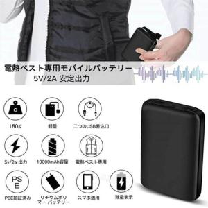 即納 電熱ベスト ワークマン モバイルバッテリ...の詳細画像3