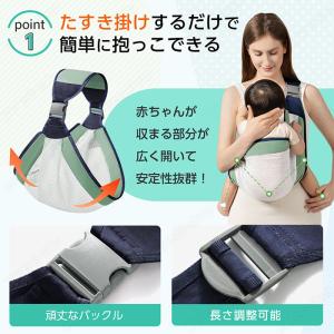 即納 抱っこひも スリング ベビースリング 新...の詳細画像5