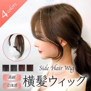 ウィッグ 前髪ウィッグ 自然 部分ウィッグ 横髪ウィッグ ポイントウィッグ エクステ ナチュラル 2個入り