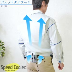送風 ベルト装着 昭和商会 ジェットタイフーン speed cooler N17-03 熱中症対策 夏 暑さ対策 快適 内部 涼しい 体 蒸れ 防止 簡単 装着 バッテリー充電式