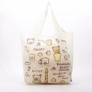 エコバッグ リラックマ リラックマエコバッグ ベーカリー 33031 大容量 バッグ ショッピングバッグ お買い物バッグ 折り畳み 折りたたみ ケーシングス Kthings